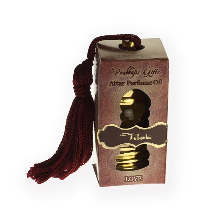 Prabhuji's Gifts Attar Perfume Oil Tilak - Body Perfume Blended with Essential Oils - Vegan Perfume for Women & Men - Arabian Fragrance - (3mL)
