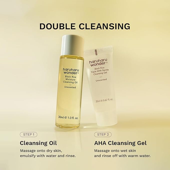 haruharu Wonder Best Glow Trial Kit, Strong, Hydrated, Glowing, Daily Routine, Mini Size, Double Cleansing, Toner, Barrier Essence