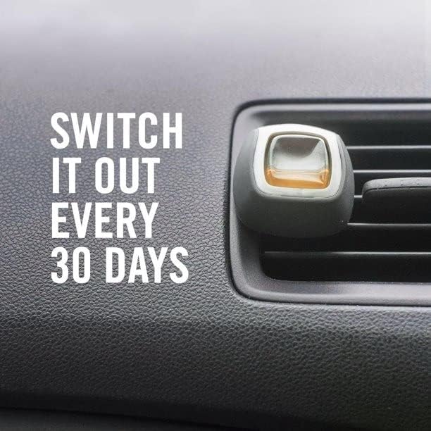 Febreze Car Vent Clip Air Freshener, Odor Eliminator for Up to 30 Days Freshness, 2 Clips (Fresh Leaves)