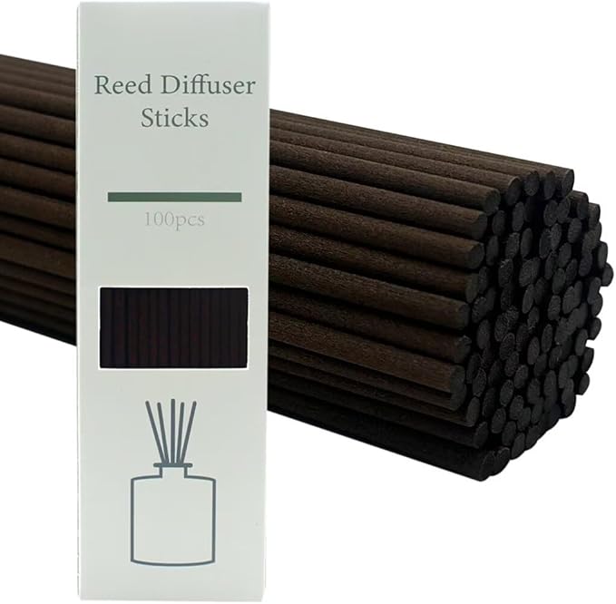 100PCS Aromatherapy Volatile Sticks，Reed Diffuser Sticks 3mm in Diameter, Rattan Wood Sticks Essential Oil Aroma Diffuser Sticks Refill Replacement for Aroma Fragrance