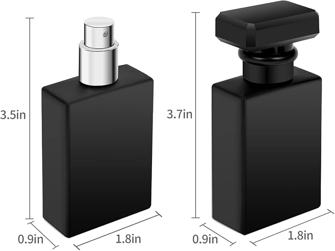 Perfume Bottle Atomizer 30ML Refillable Fine Mist Spray Bottles, Empty Glass Essential Oil Container for Travel, Handbag or Date, With Storage Bag & Funnels(Classic)