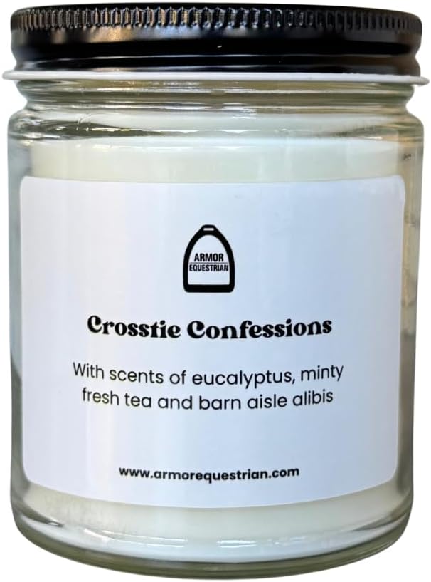 Pasture Bedtime Candle - Fresh Linen Scented 9oz Soy Wax Candle | Funny Equestrian Gift for Horse Lovers