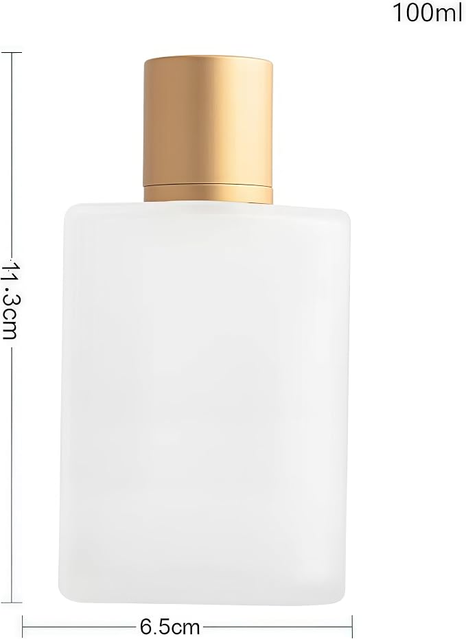 2 Pack 100ml Frosted Glass Spray Bottle Perfume Atomizer,Refillable Fine Mist Spray Bottle,Portable Fragrance Perfume Dispenser for Travel