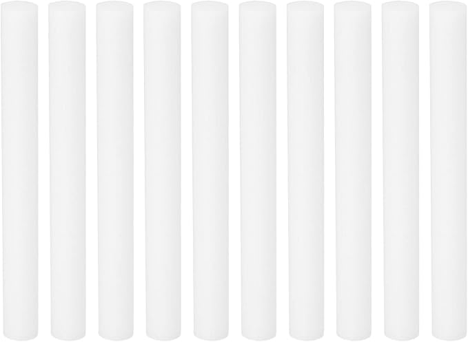 PATIKIL Humidifier Cotton Filter Sticks, 10 Pcs Refill Sticks Filter Wicks Replacement for USB Mini Humidifiers Portable Diffuser (3.94'' x 0.39''), White