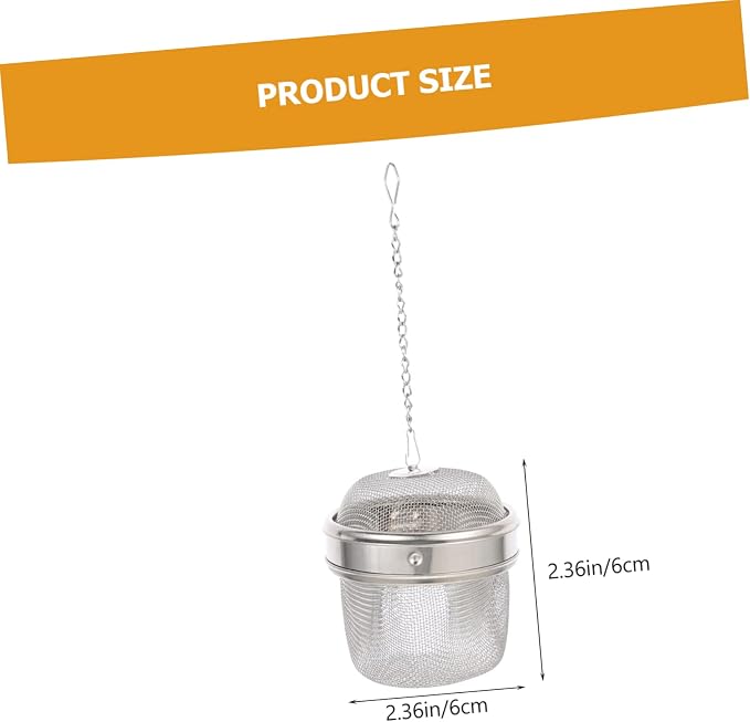 PRETYZOOM 4pcs Multi-use Jewelry Clean Basket Soup Strainer Balls Tea Infuser Ball Seasoning Strainer