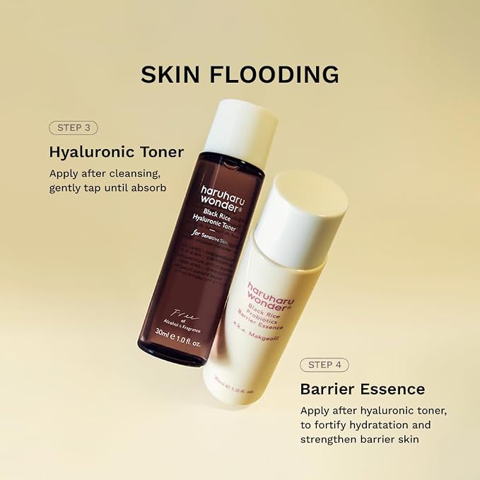 haruharu Wonder Best Glow Trial Kit, Strong, Hydrated, Glowing, Daily Routine, Mini Size, Double Cleansing, Toner, Barrier Essence