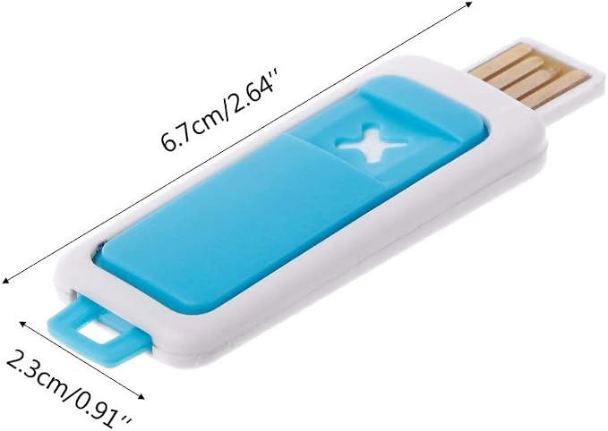 Portable Mini Essential Oil Diffuser Aroma USB Aromatherapy Humidifier Kit (Light Blue)