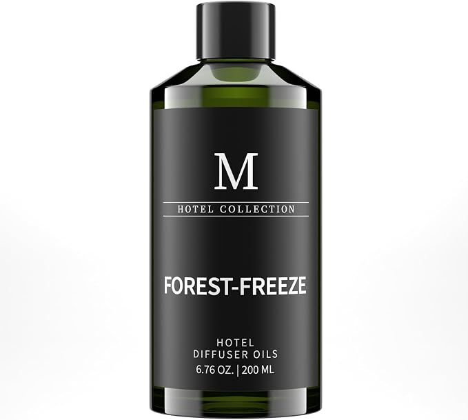 Hotel Collection Diffuser Oil- 6.76 Fl Oz/200ML-Forest-Freeze,Luxury Essential Oils for Diffuser Refill & Machines,Bigger Bottle, Bolder Aroma, Longer Lasting