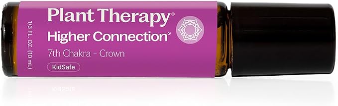 Plant Therapy Chakra 7 Higher Connection (Crown Chakra) Essential Oil Blend Pre-Diluted Roll-On 10 mL (1/3 oz) 100% Pure, Natural Aromatherapy