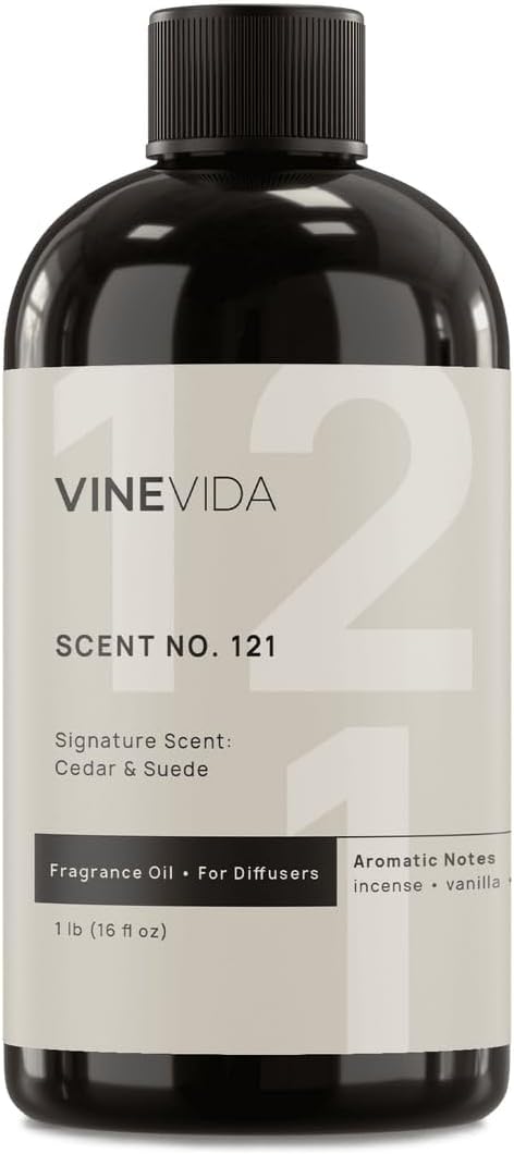 VINEVIDA [16 Oz] Inspired by: Cedar & Suede; Diffuser Oil Refill | Premium Scent Diffuser Oil for Home | Non-Toxic Fragrance