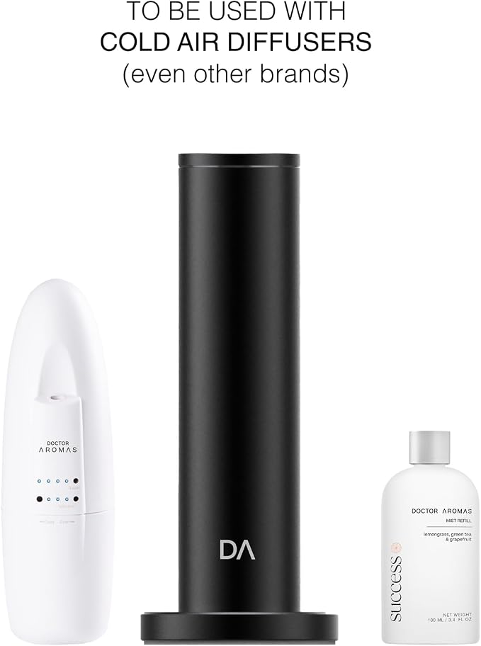 Doctor Aromas Oil Diffuser Essential Oil Blend Refill – Premium Aromatherapy & Home Fragrance, Scent of Lemongrass, Green Tea & Grapefruit, 16 fl oz (500 ml) (Success)