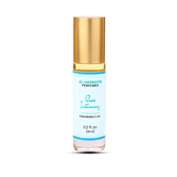 AL-HASNAYN Pure Intimacy Fragrance Oil Roll-On Perfume 6ML 0.20 fl oz |Rollerball perfume |Alcohol free| Long Lasting | Gifts for men women|