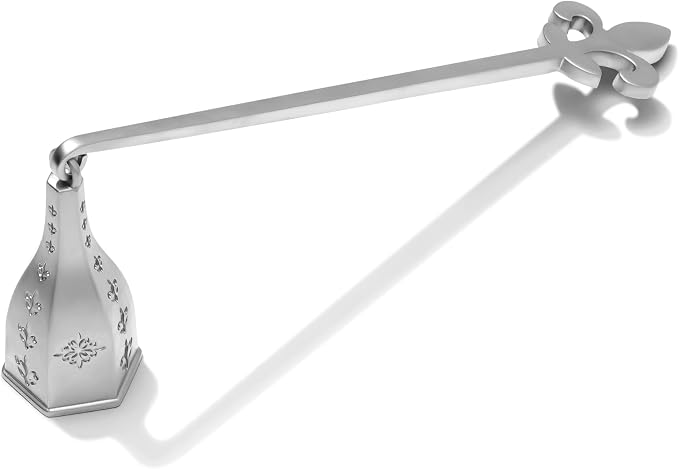Candle Snuffer Pewter Finish with Fleur de Lis Design by Wickman