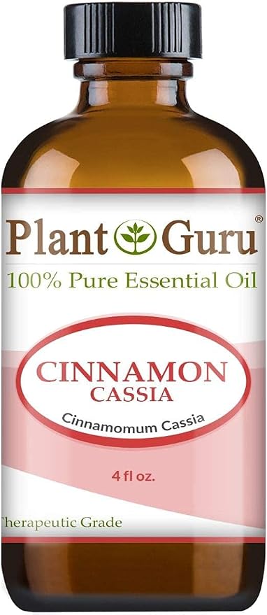Plant Guru Cinnamon Cassia Essential Oil 4 oz 100% Pure Undiluted Therapeutic Grade