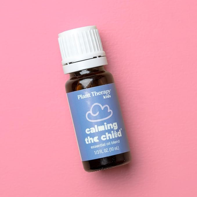 Plant Therapy Kids Calming The Child Essential Oil Blend 10 mL (1/3 oz), 100% Pure, KidSafe, Undiluted, Relaxing Aromatherapy for Sleep, and Stress Relief