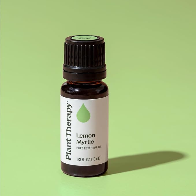 Plant Therapy Lemon Myrtle Essential Oil 10 mL (1/3 oz) 100% Pure, Undiluted, Aromatherapy for Immune Support, Deodorizing, and Mood Boosting