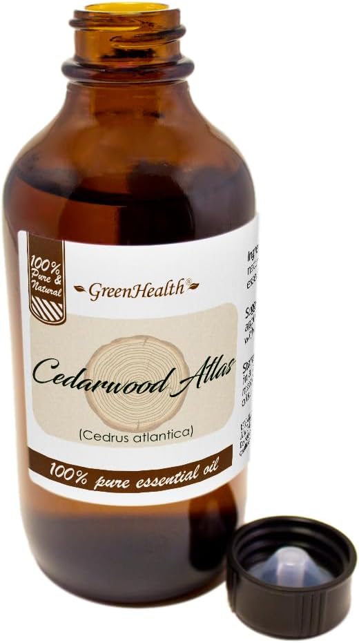 Cedarwood Atlas Essential Oil - 4 fl oz - 100% Pure Essential Oil - GreenHealth