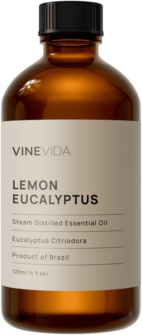 VINEVIDA Lemon Eucalyptus Essential Oil 4 oz - Undiluted - 120ml