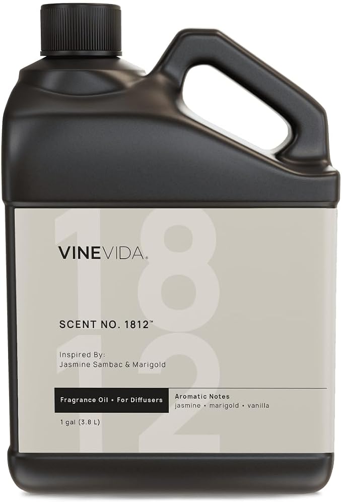 VINEVIDA [128 Oz] Inspired by: Jasmine Sambac & Marigold; Diffuser Oil Refill | Premium Scent Diffuser Oil for Home | Non-Toxic Fragrance