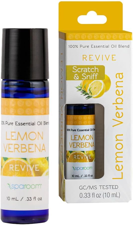SpaRoom Aromatherapy 100% Pure Essential Oils for Diffusers and Air Freshners, Revive Lemon Verbena Blend, 10 mL