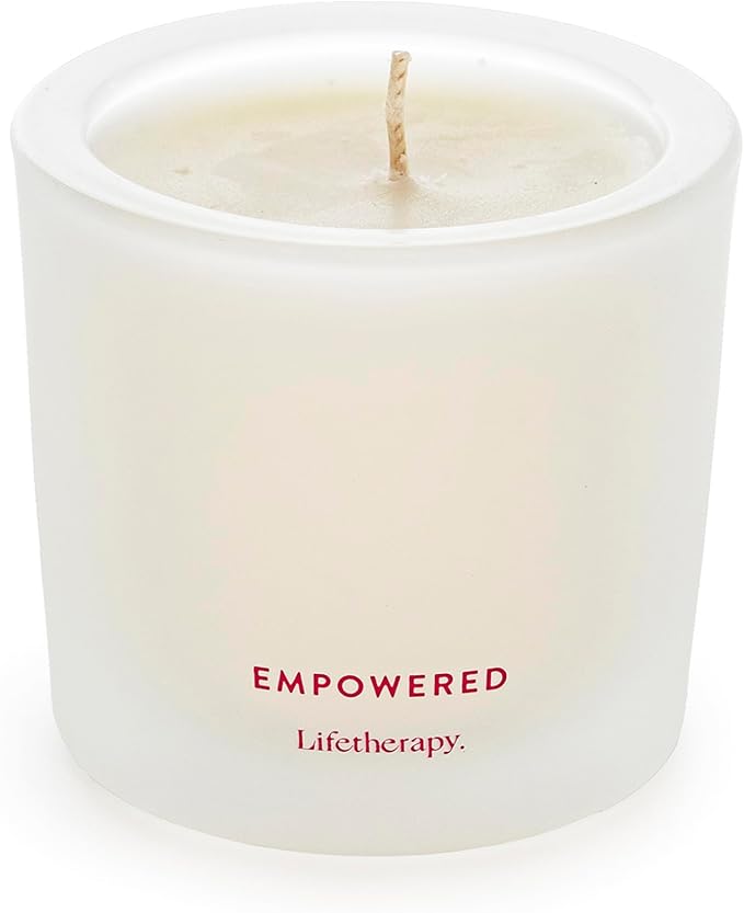 Lifetherapy Empowered Scented Soy Votive Candle, Natural Wax, 2.5 Oz | Scented soy votive candle with clean burn, long lasting fragrance, and natural wax for home décor