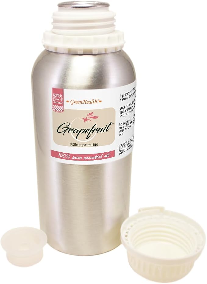 Grapefruit Essential Oil - 16 fl oz - Aluminum Bottle - 100% Essential Oil - GreenHealth