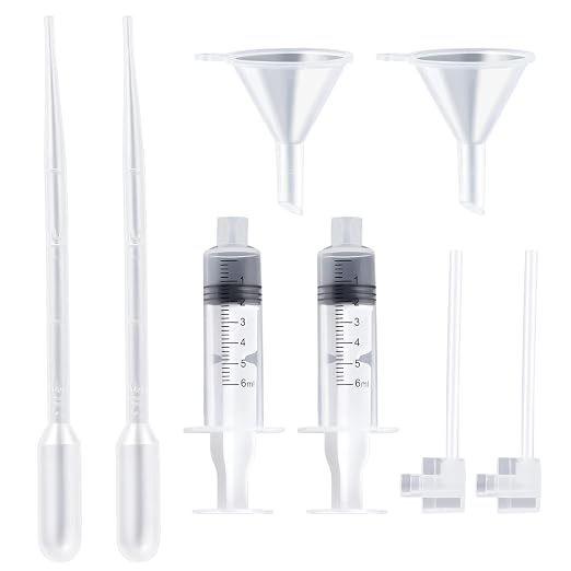 2 Set Perfume Refill Tool Kit, Plastic Perfume Syringe Extractor for Liquid Cologne Fragrance Sample Essential Oils, Travel Use