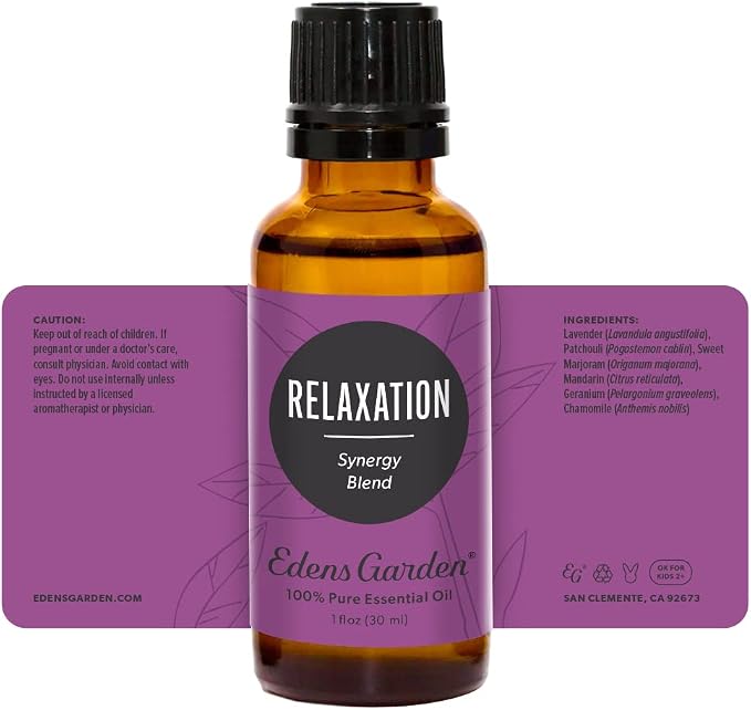 Edens Garden Relaxation Essential Oil Blend- 100% Pure Premium Grade, Undiluted, Natural, Therapeutic, Aromatherapy, The Best for Skin, Candle, Humidifiers 30 ml (1 fl oz)