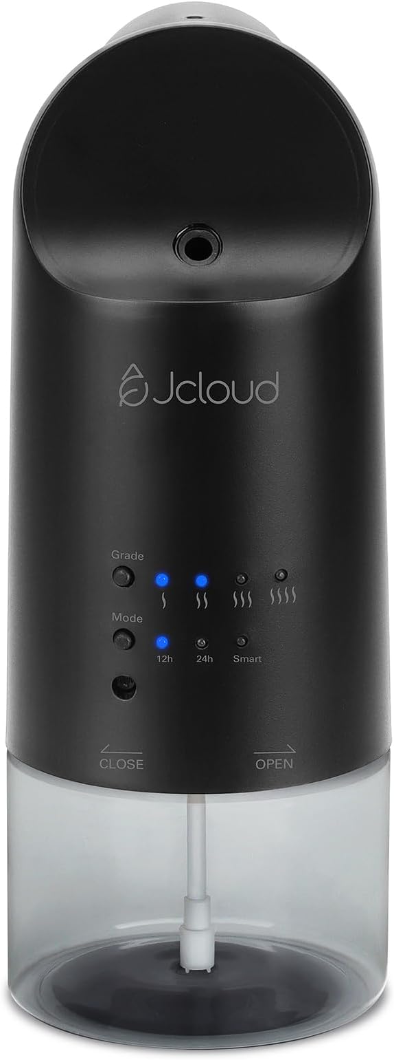 JCLOUD Plug in Diffuser for Essential Oils, Waterless Scent Diffuser Cover Up to 500 Sq. Ft. for Home, Office, Spa - Portable Wall Aromatherapy Device 160ML, Black