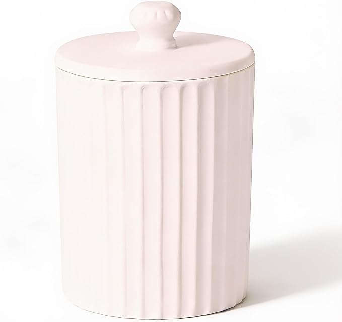 Viyffo 6.35oz Scented Candle – Sandalwood & Rose, Non Toxic Soy Candles for Women, White Matte Ceramic Jar with Lid, Luxury Home Fragrance, Elegant Room Decor & Premium Birthday Gift