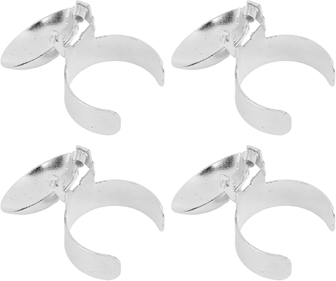 Horoper Candle Snuffer, 4 Pcs Automatic Candle Wick Snuffer Stopper, Candle Extinguisher , Candle Snuffer Clip On Kit for Candle Lovers Gold and Silver(Silver)