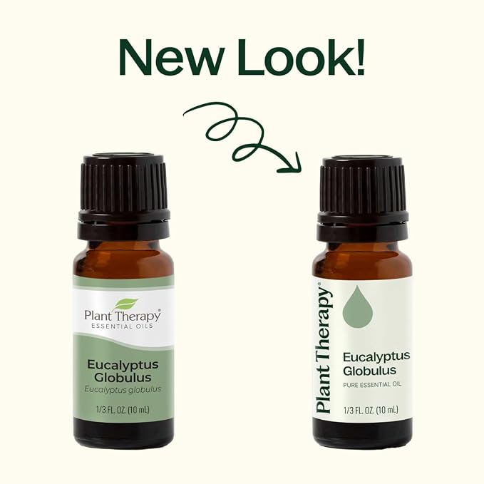 Plant Therapy Eucalyptus Globulus Essential Oil, 30 mL (1 oz), for Diffuser, Skin, Hair, Aromatherapy DIYs, and Clear Breathing, 100% Pure and Undiluted Essential Oil