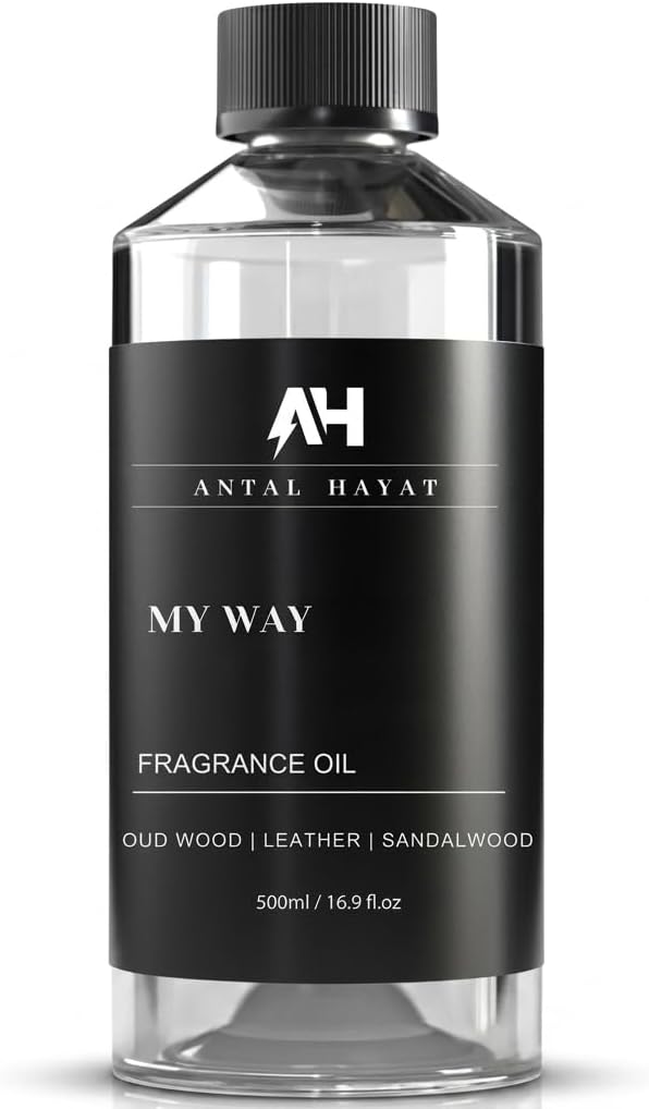 My Way 500mL Essential Oil Scent - Luxury Hotel Inspired Aromatherapy Scent Diffuser Oil - Lush Sandalwood, Warm Virginia Cedar, & Beautiful Iris - Inspired by One Hotel Miami Beach