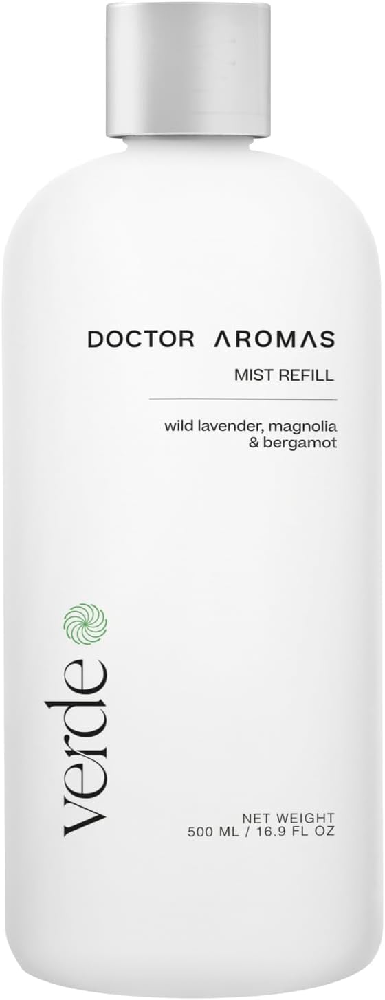 Doctor Aromas Oil Diffuser Essential Oil Blend Refill – Premium Aromatherapy & Home Fragrance, Scent of Lavender, Bergamot & Magnolia, 16 fl oz (500 ml) (Verde)
