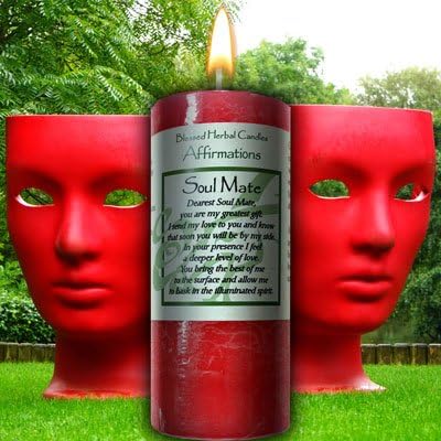 Coventry Creations Soul Mate Affirmation Pillar Spell Candle