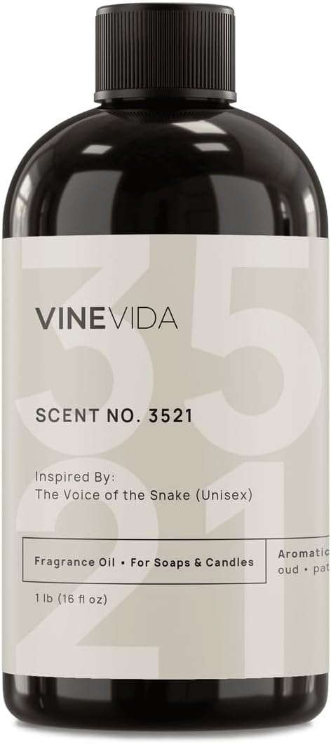 VINEVIDA Scent NO. 3521 Fragrance Oil - 16oz (1lb) - Fragrance Oil for Candle Making - Made in USA Candle Scents Scents for Soap Making