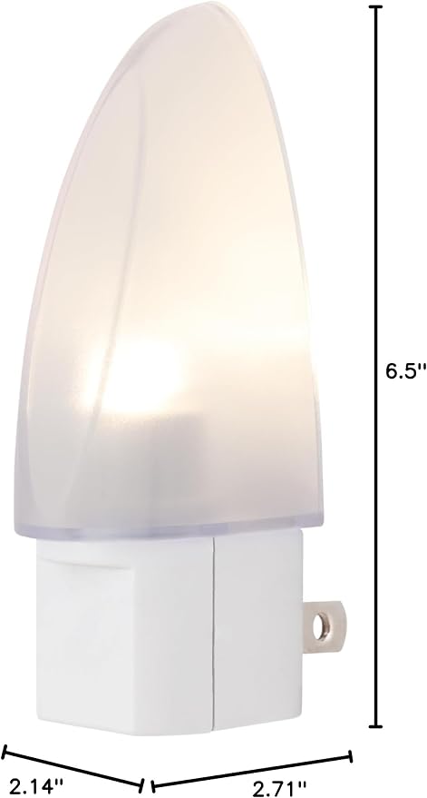 Lights by Night Plug in LED Night Light, Nightlight Plug into Wall, Dusk to Dawn Sensor, Warm White, Bedroom, Bathroom, Nursery, Hallway, Kitchen, UL Safety Listed, 11375