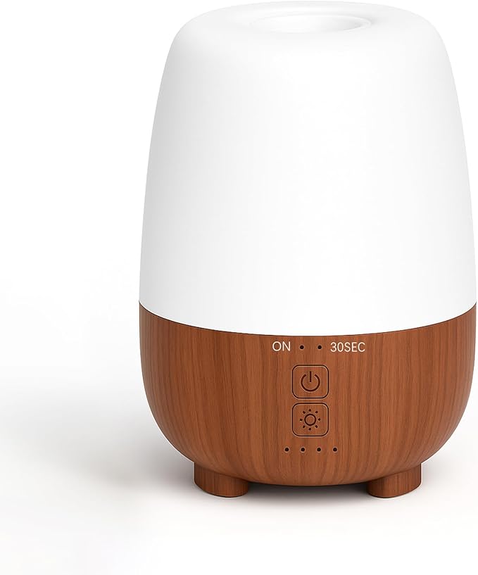 SEEDSEEL 150ML Rechargeable Battery Essential Oil Diffuser, Portable Cordless Aromatherapy Diffuser with 7-Hour Runtime, 7 LED Color Changing Lights for Bathroom,Bedroom, Office, Outdoor