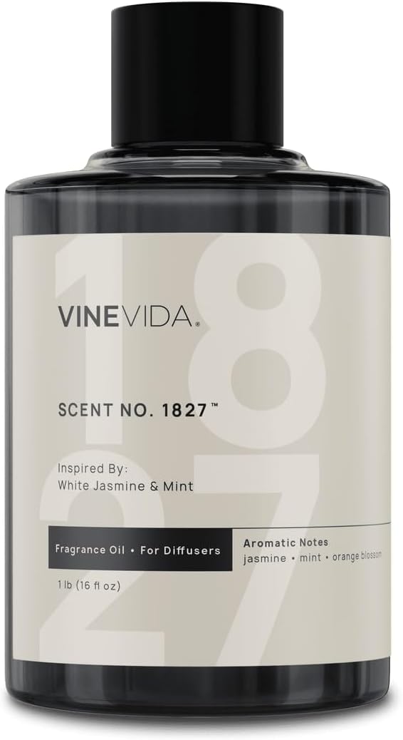 VINEVIDA [16 Oz] Inspired by: White Jasmine & Mint; Diffuser Oil Refill | Premium Scent Diffuser Oil for Home | Non-Toxic Fragrance