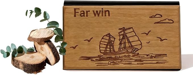Car Air Freshener -Original pattern designer-Car Odor Eliminator - Long Lasting Scent -Essential Oils-Applicable to cars, drawers, wardrobes, and various scenarios- (Teak-CLIP INCLUDED)