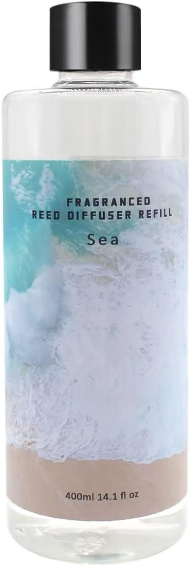 Scent Diffuser Oil Refill | 13.53 fl oz(400ml) Home Fragrance Defusers | Scented Aroma Essential Oil Reed Diffuser Sea 400ml
