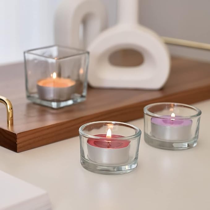 Cocod'or COCODOR Scented Tealight Candles/Garden Lavender / 100 Pack / 4-5 Hour Extended Burn Time/Made in Italy, Cotton Wick, Scented Home Deco, Fragrance, Mother's Day