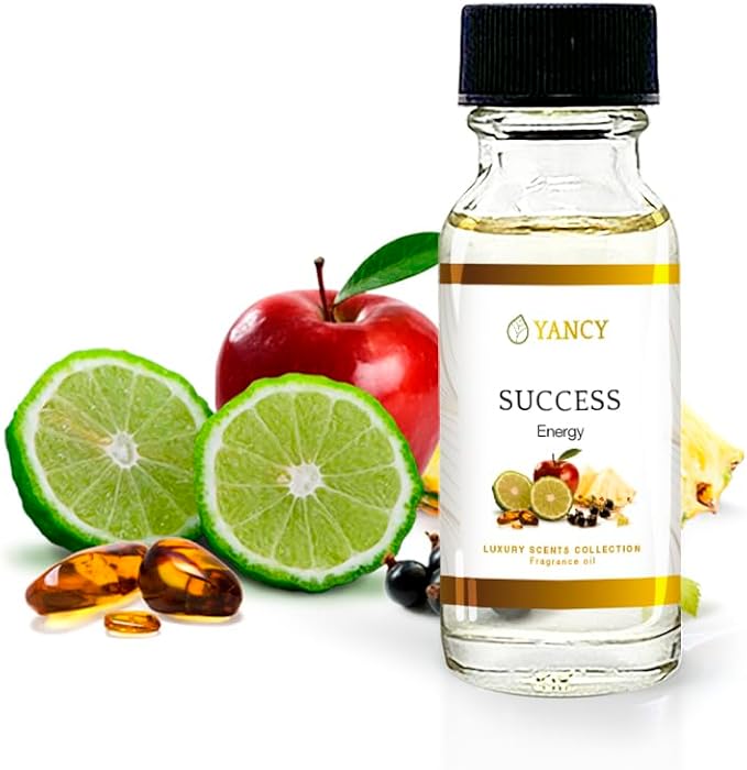 YANCY Success Luxury Collection Fragrance Oil (1/2 oz), Bold Motivating Aroma, Ideal for Diffusers, Oil Burners & Aroma Lamps, Empowering Fragrance for Daily Drive