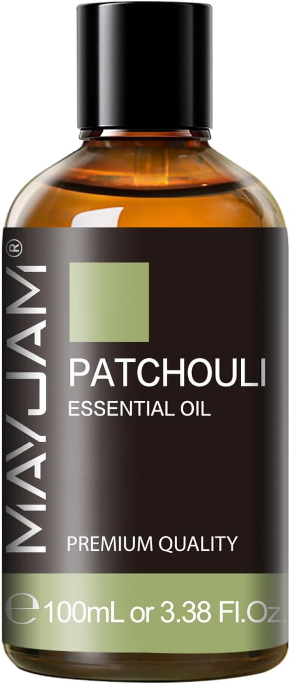 Patchouli Essential Oil, MAYJAM 3.38FL.OZ Essential Oils, Use with Aromatherapy Diffuser, During Yoga, Massage, Bath, Patchouli Oil for Skin