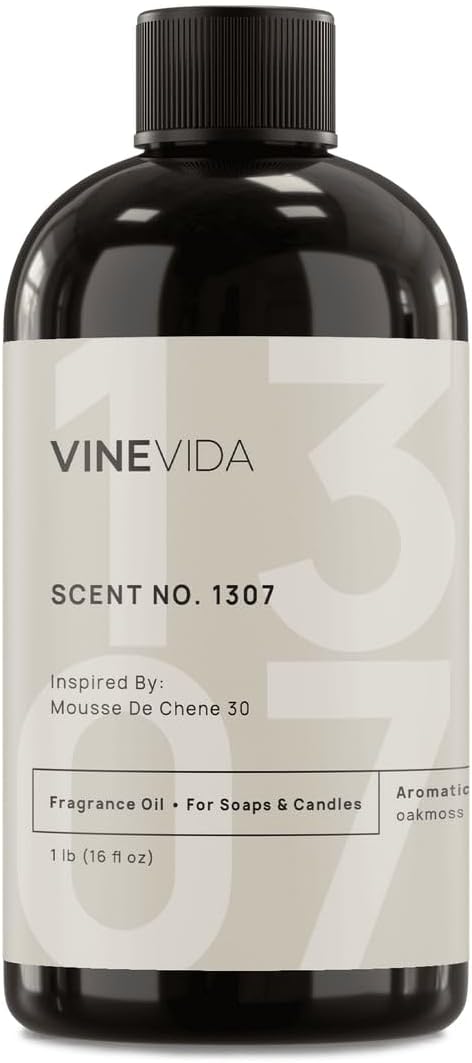 VINEVIDA Scent NO. 1307 Fragrance Oil - 16oz (1lb) - Inspired by: Mousse De Chene 30 Fragrance Oil for Candle Making - Made in USA Candle Scents Scents for Soap Making