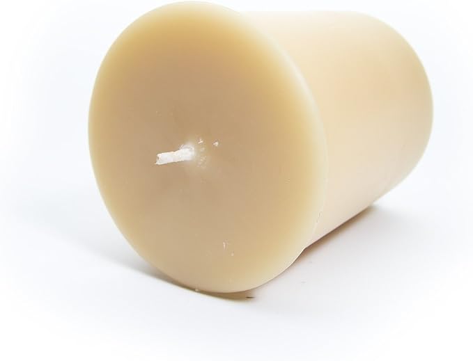 Caramel Apple Cider Soy Votive Candles - Scented with Natural Fragrance Oils - 6 Beige Natural Votive Candle Refills - Bakery & Food Collection