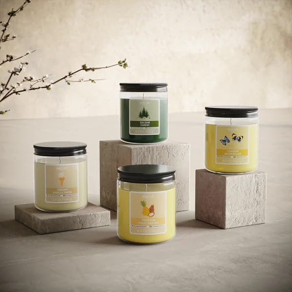 Candle-Lite 2 Pack Scented Candles, Chasing Butterflies, 6.5 oz Jar, Proudly Poured in The USA, Aromatherapy Candle Set, Single-Wick with 40 Hours of Burn Time, Ideal Gift for Men and Women