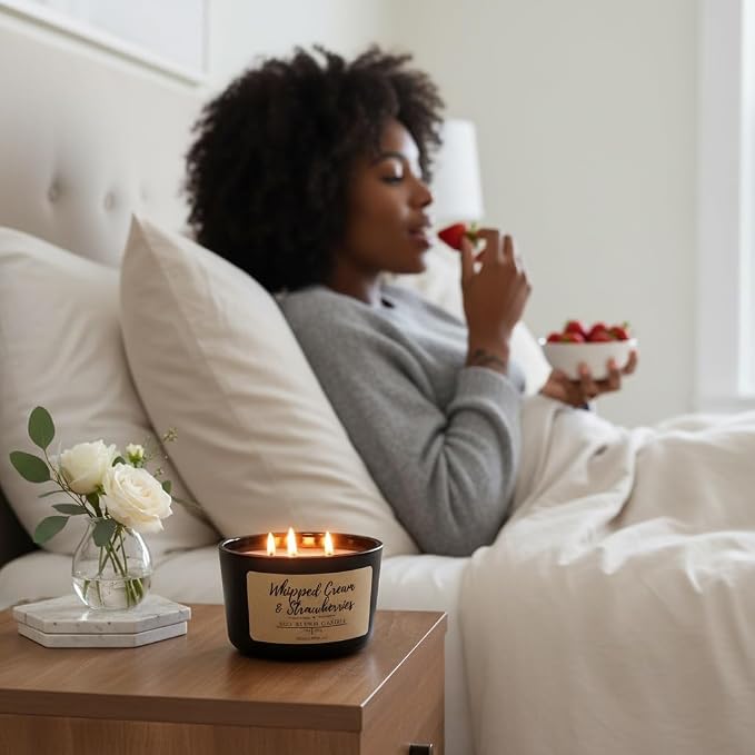 Wicks & Wine Candle (Whipped Cream & Strawberries)