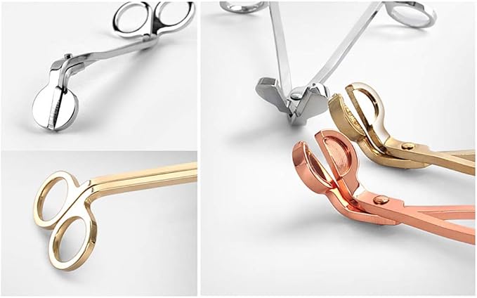 Candle Wick Trimmer Candle Wick Clipper Wick Cutter Scissor, Gold