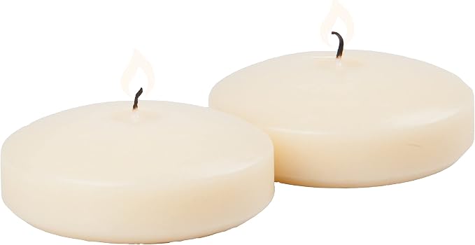 Richland® Floating Candles 3" Set of 12 (Light Ivory)